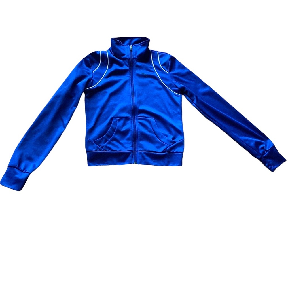 Puma women’s blue zip up jacket size XS